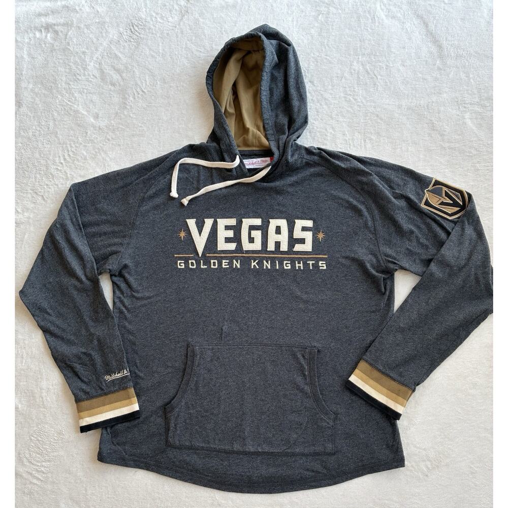 Mens Mitchell & Ness Vegas Golden Knights NHL Head Coach Hoodie Large
